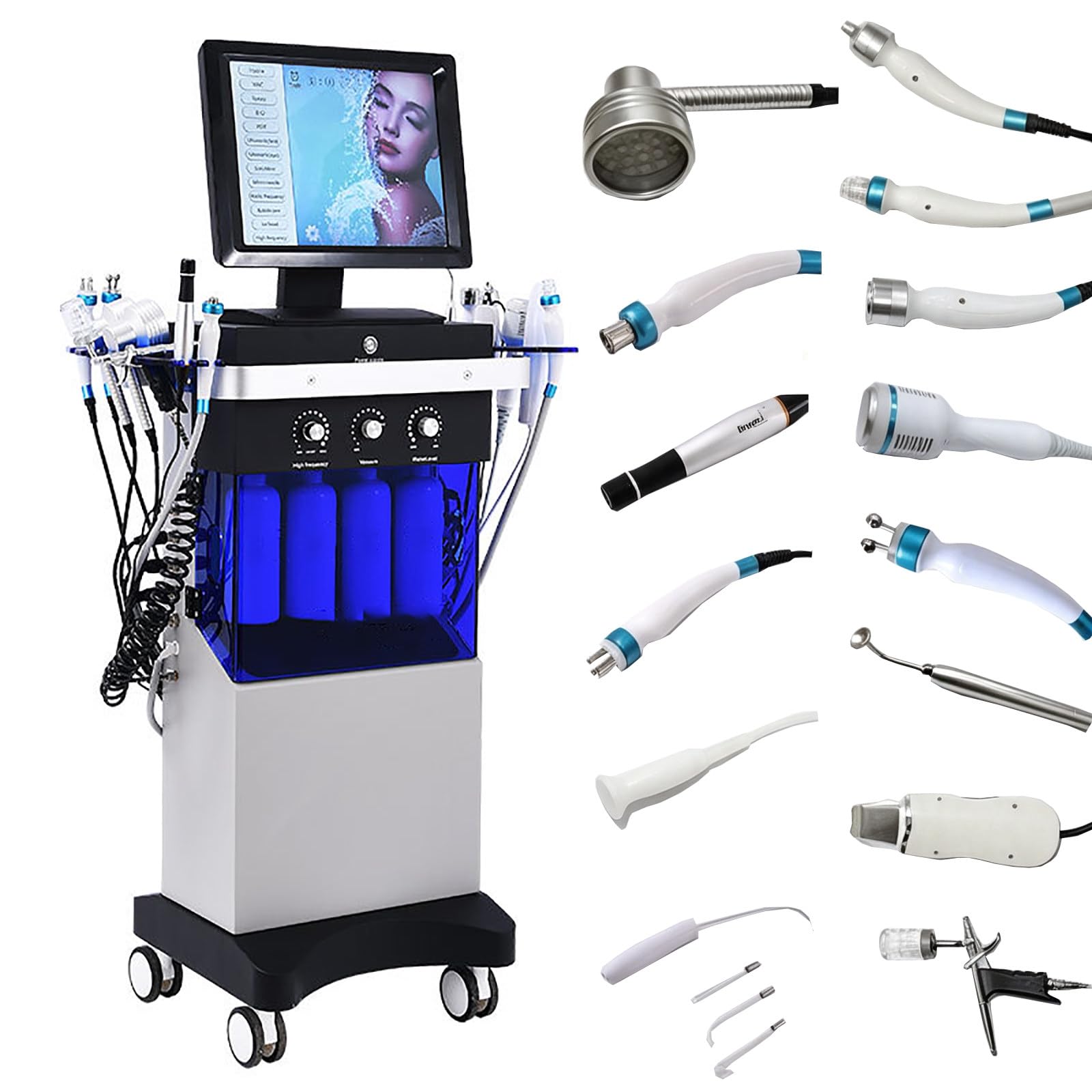 14-In-1 Hydro-Oxygen-Gesichtsbehandlungsgerät,Professionelle Gesichtspflege