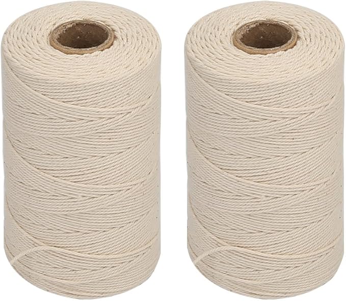 Vivifying 2pcs x 656 Feet 3Ply Cotton Bakers Twine, Food Safe Cooking ...