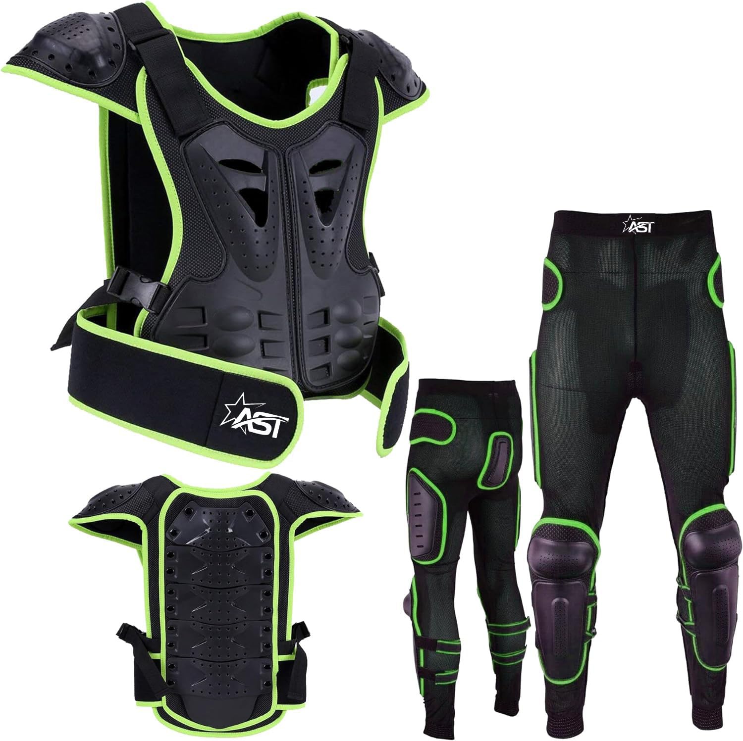 Motorcycle Armor Protective Gear Set Racing Body Chest Spine