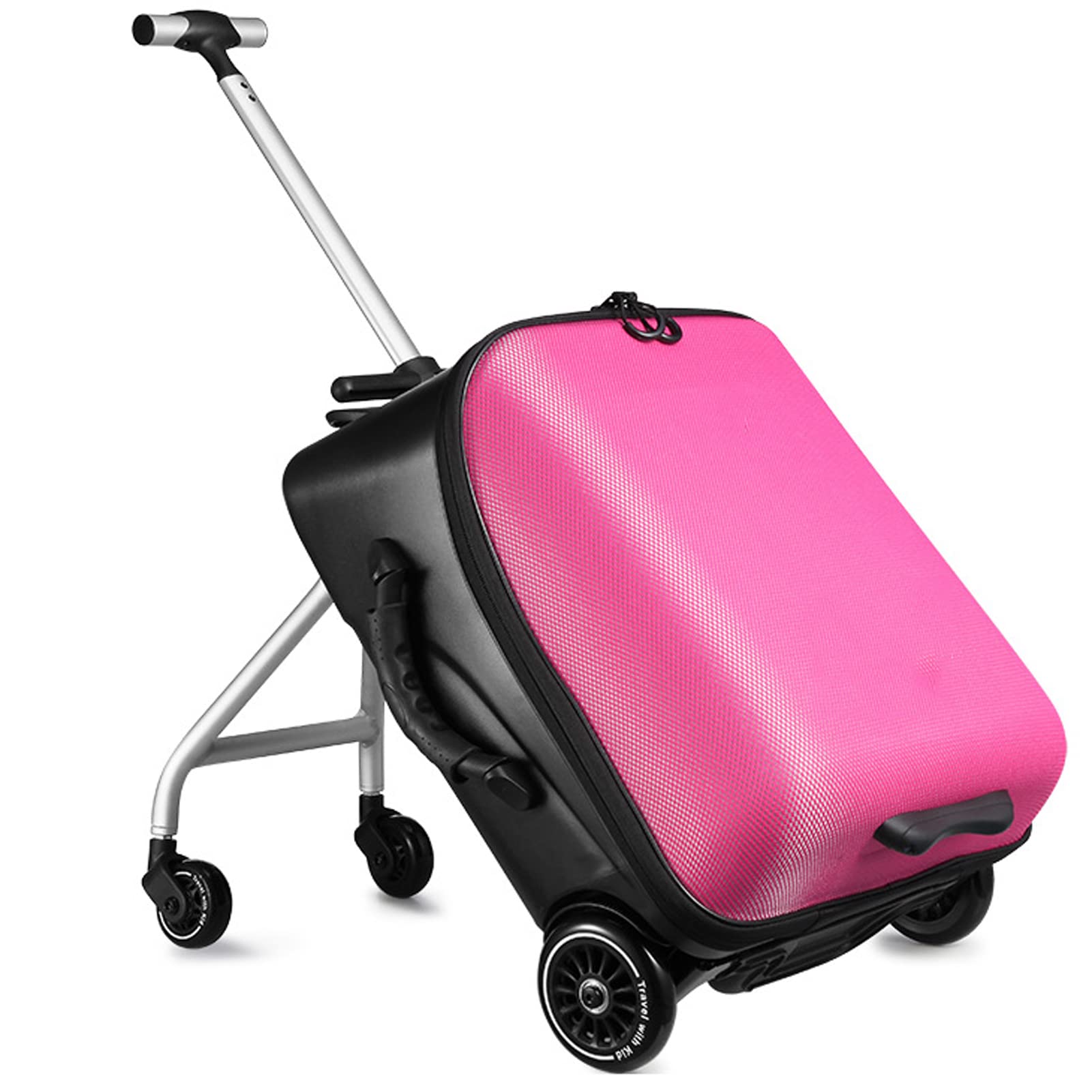 Valigia da viaggio per scooter – Trolley creativo per bambini e adulti, rosa