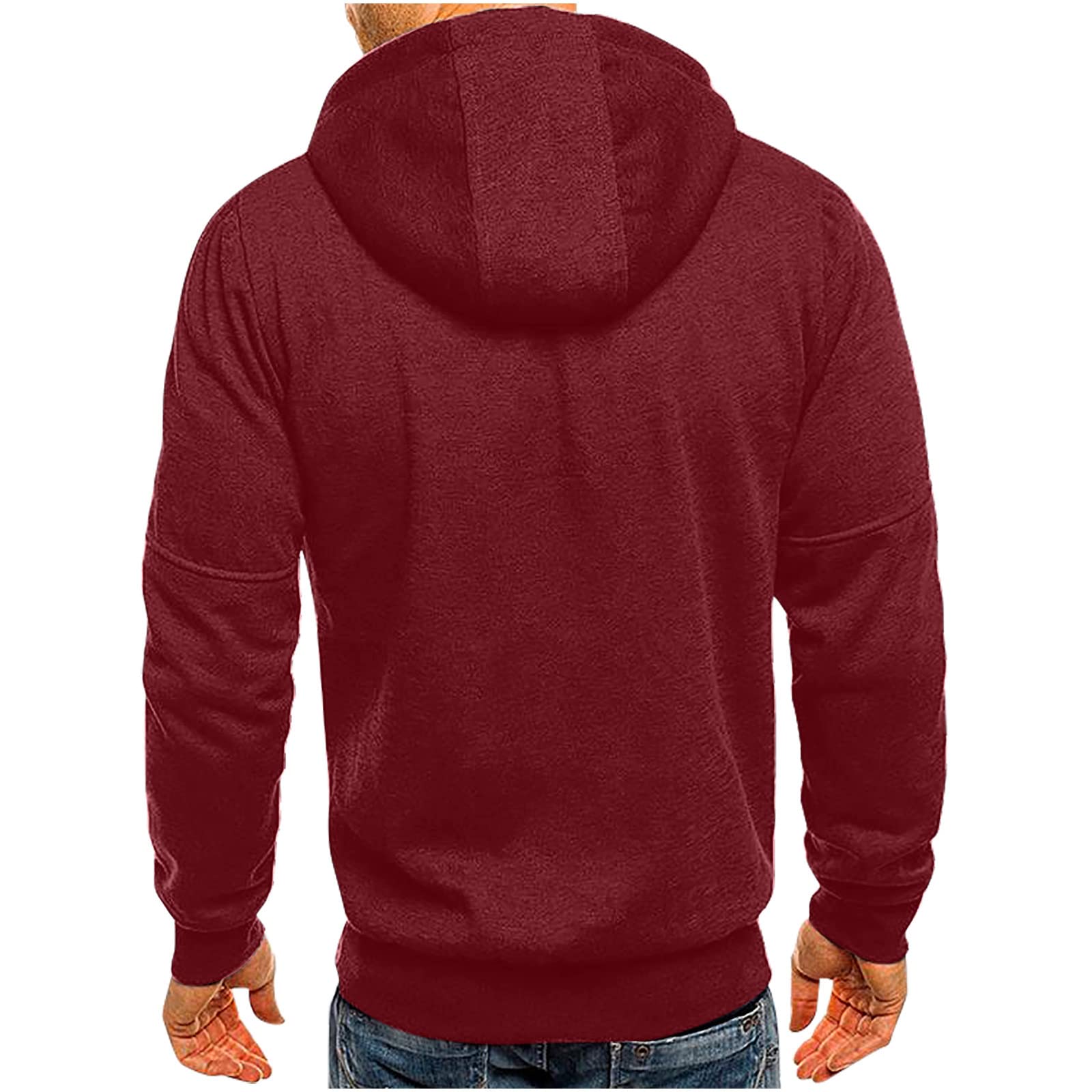 Felpa Uomo Con Zip E Cappuccio Giacca Sportivo Invernale Caldo Comfort | Giacca Uomo Perfetta Per Trekking Sport E Tempo Libero, Design Funzionale Per Attività Outdoor Nelle Giornate Fredde