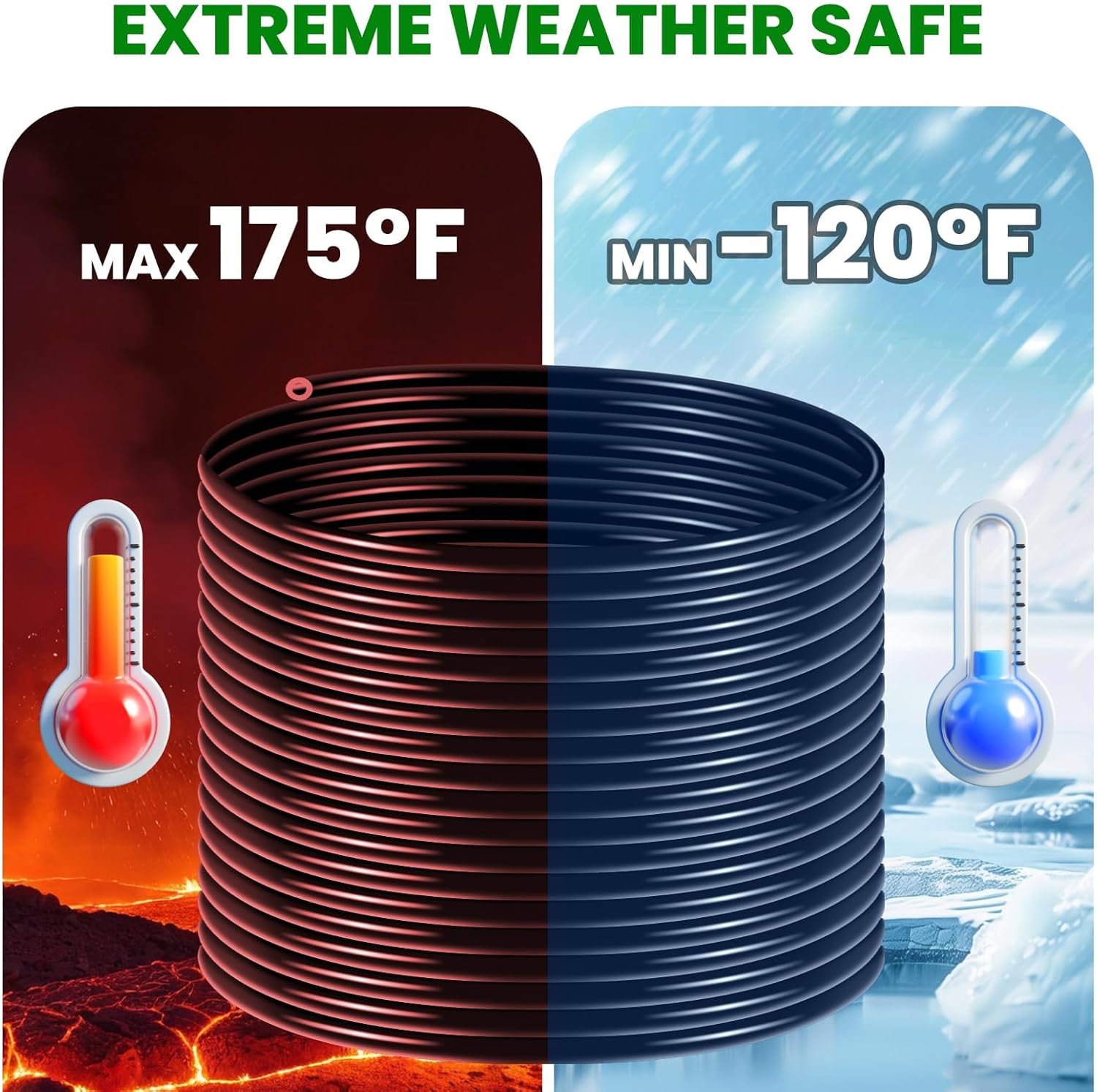 3/8 inch Self Sinking Aeration Hose, 656 Feet Weighted Pond Aerator Hose Kit with 4 Stainless Steel and 4 Copper Menders Use for Aquaculture,Garden,Pond Lake Aeration of Aeration