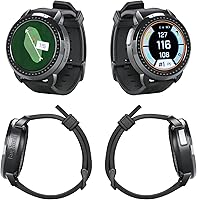 Vista 2 de Wearable4U - Bushnell iON Elite Reloj GPS de golf negro con paquete de tela