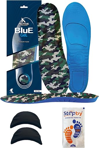 BG184.ML | Soft Memory Foam Inner Insoles for Soldier Boots, 2x Wadding and Anti-Scent Powder