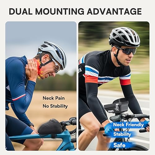 Miniatura 3 de Bolsa impermeable para marco de bicicleta - Bolsa de bicicleta 2 en 1 para marco de bicicletas y tubo superior con pantalla táctil de TPU Soporte