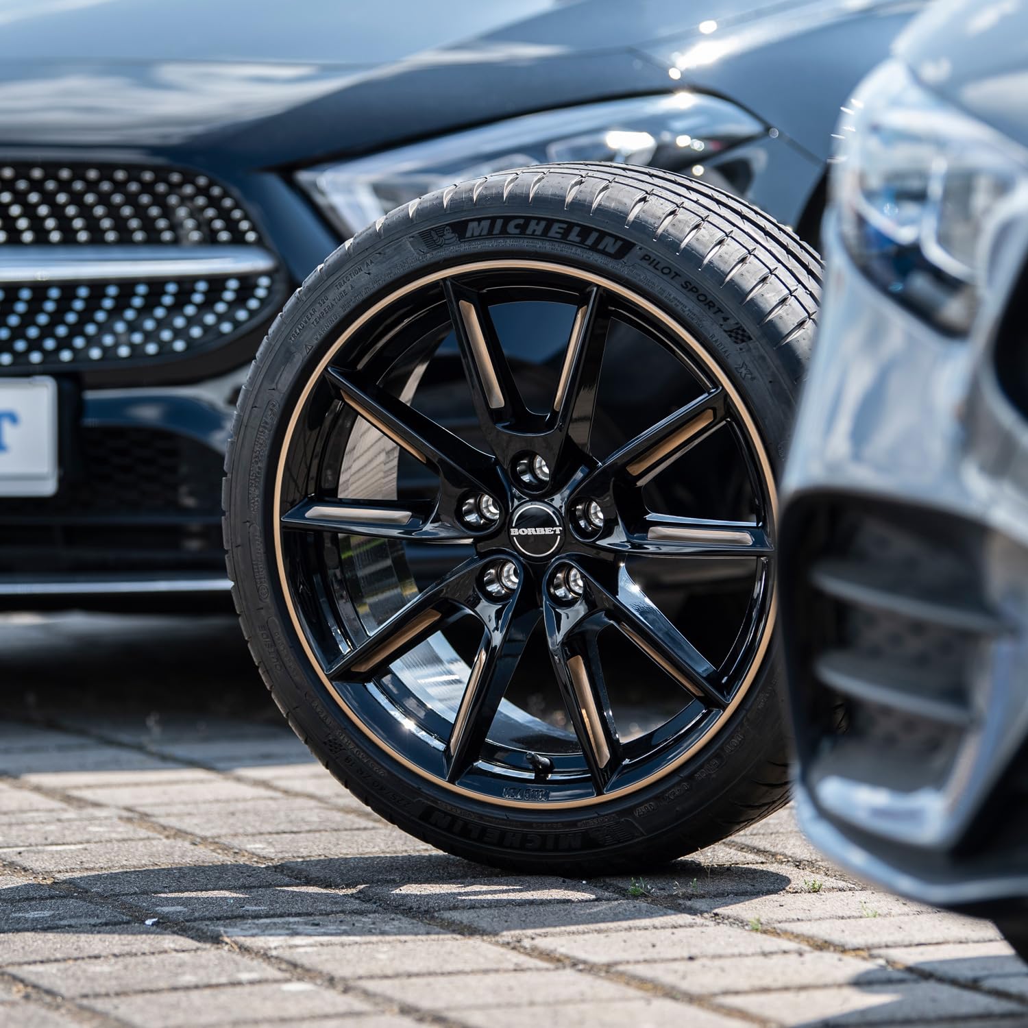 Amazon.com: 4x Borbet alloy rims LX18 8x18 ET45 5x108 black glossy