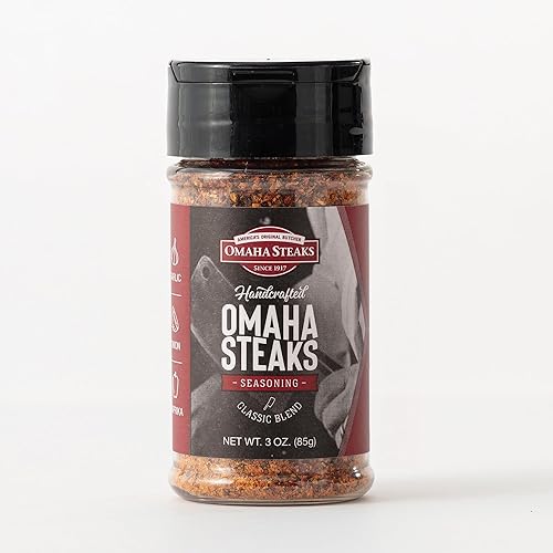 Miniatura 3 de Vuelo de condimentos Omaha Steaks (1 frasco de Private Reserve Rub, 1 frasco de Signature Seafood Rub, 1 frasco de condimento Omaha Steaks)