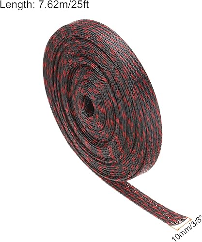 Vista 2 de Telar de alambre expandible de PET de 25 pies, 3/8 pulgadas, funda de alambre trenzado de PET