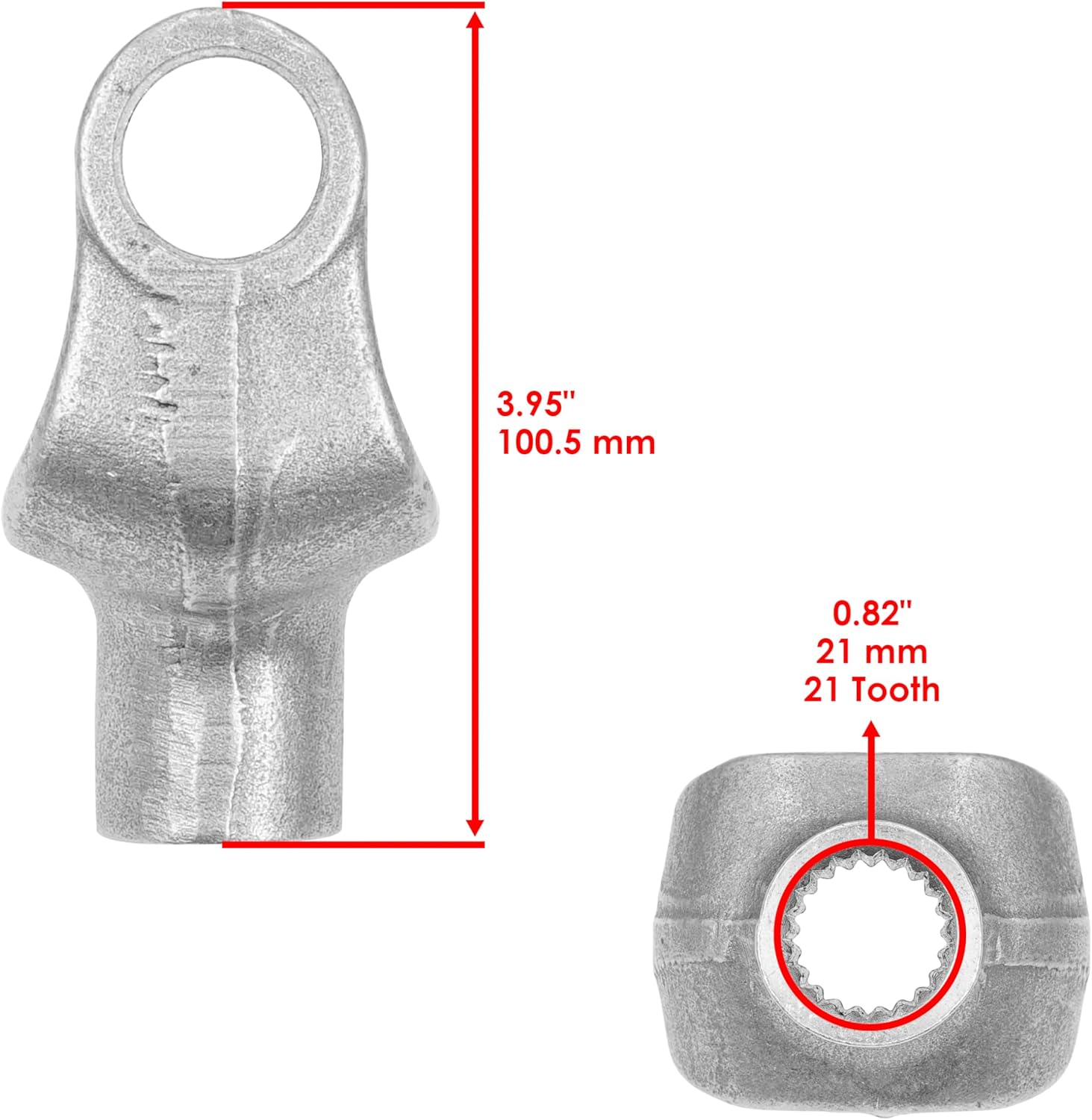Caltric 1YW-46180-02-00 1YW-46180-00-00 1YW-46180-01-00 Rear Drive Shaft Yoke Compatible with Yamaha