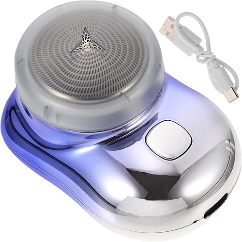 Miniatura 8 de FRCOLOR 2pcs Electric Shaver Electric Shaving Razor Travel Mini Razor Wet and Dry Shaver Electric Head Shaver Hair Trimmer for Men Hair Removal abs