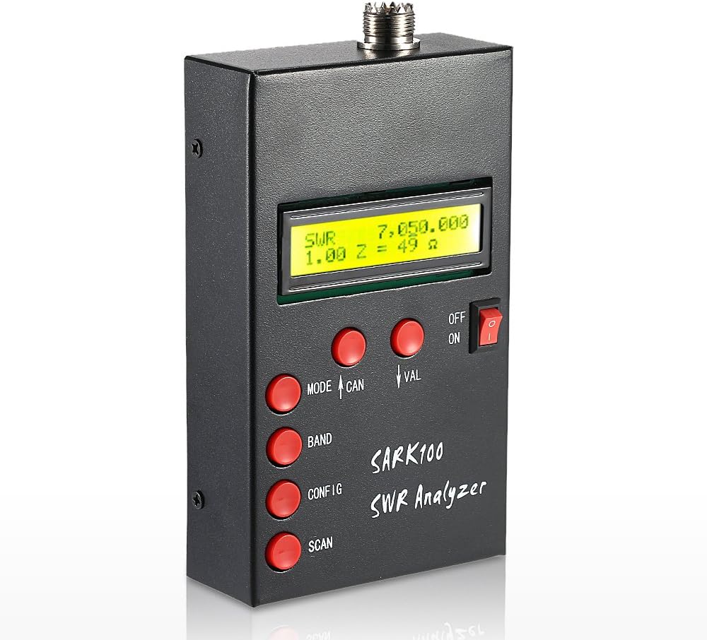 Irfora SARK100 1-60 HF SWR enna Analyzer Meter Standing Tester for Ham Radio Hobbyists Impedance acitance Measurement