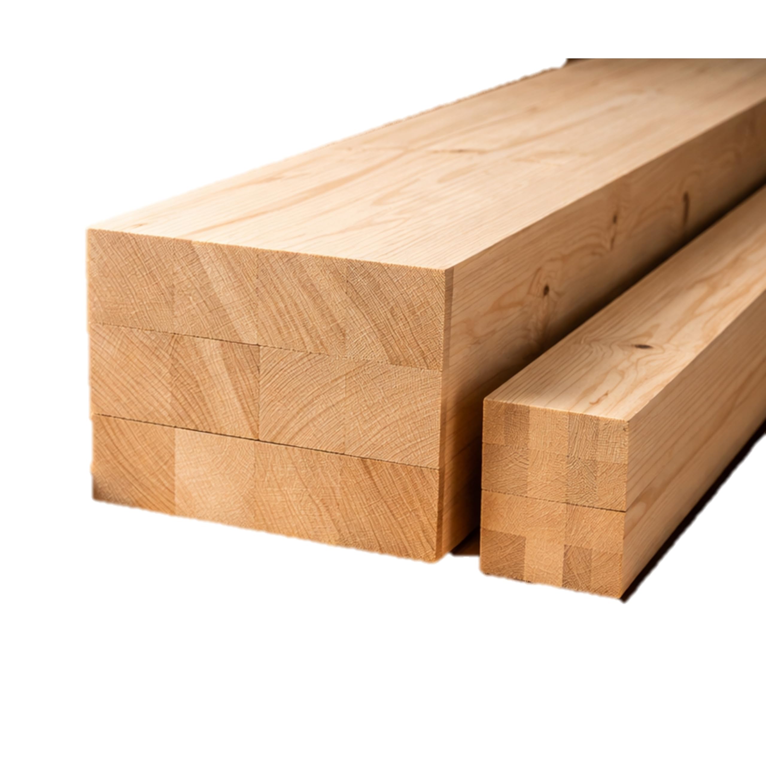 FUTURAZeta® Vigas de madera laminada a medida para bricolaje (400, corte recto, 16 x 16)