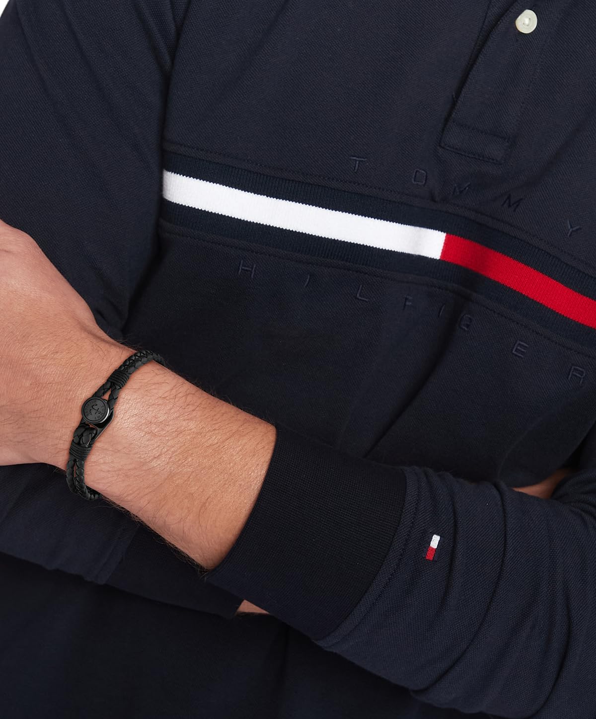 Tommy Hilfiger Jewelry Lederarmband für Herren Kollektion Schwarze Farbe - 2790693S – Ansicht 2