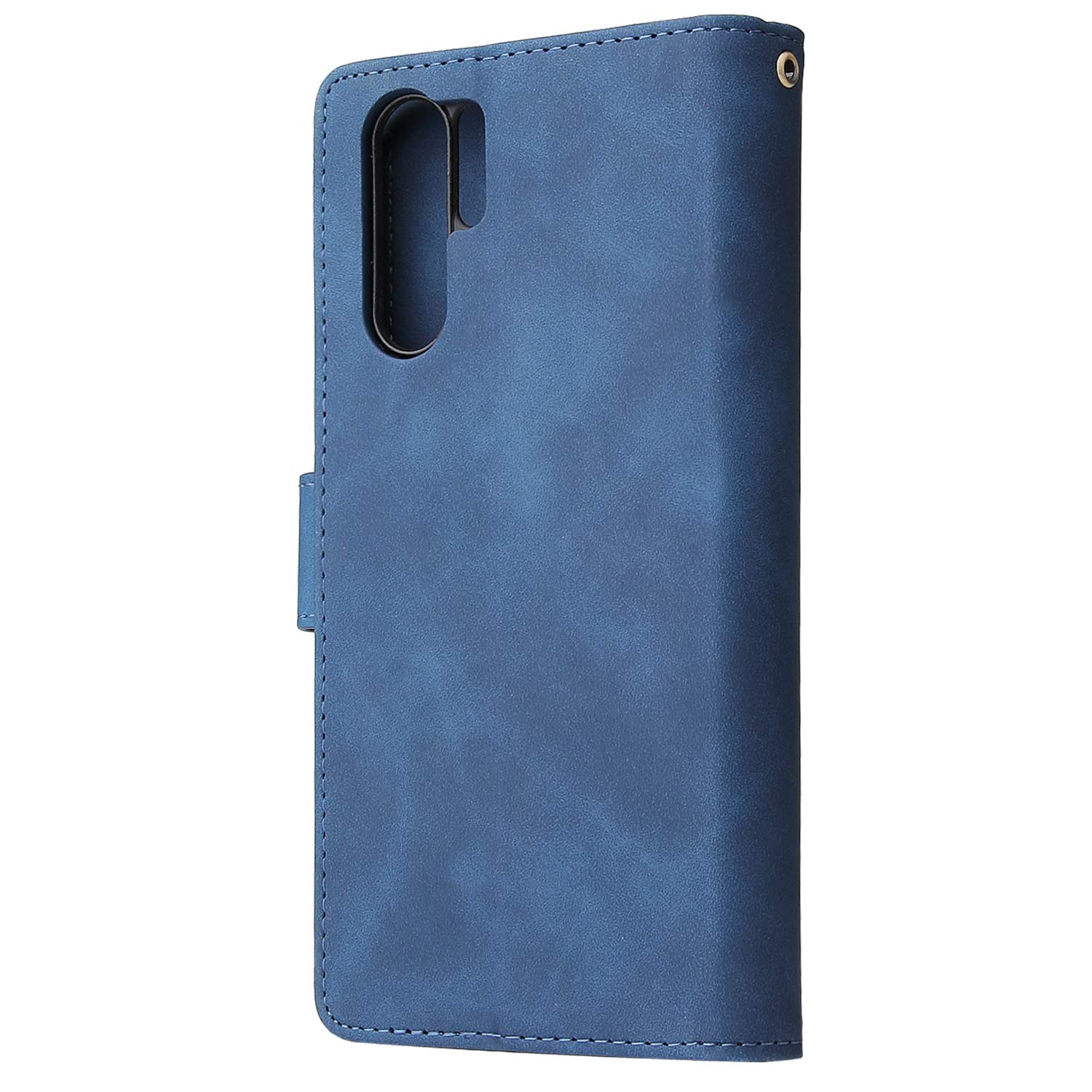 Handyhülle Für Huawei P30 Pro – Lederoptik Mit 11 Kartenfächern, Ständerfunktion & Inkl. Schutzfolie & Kette