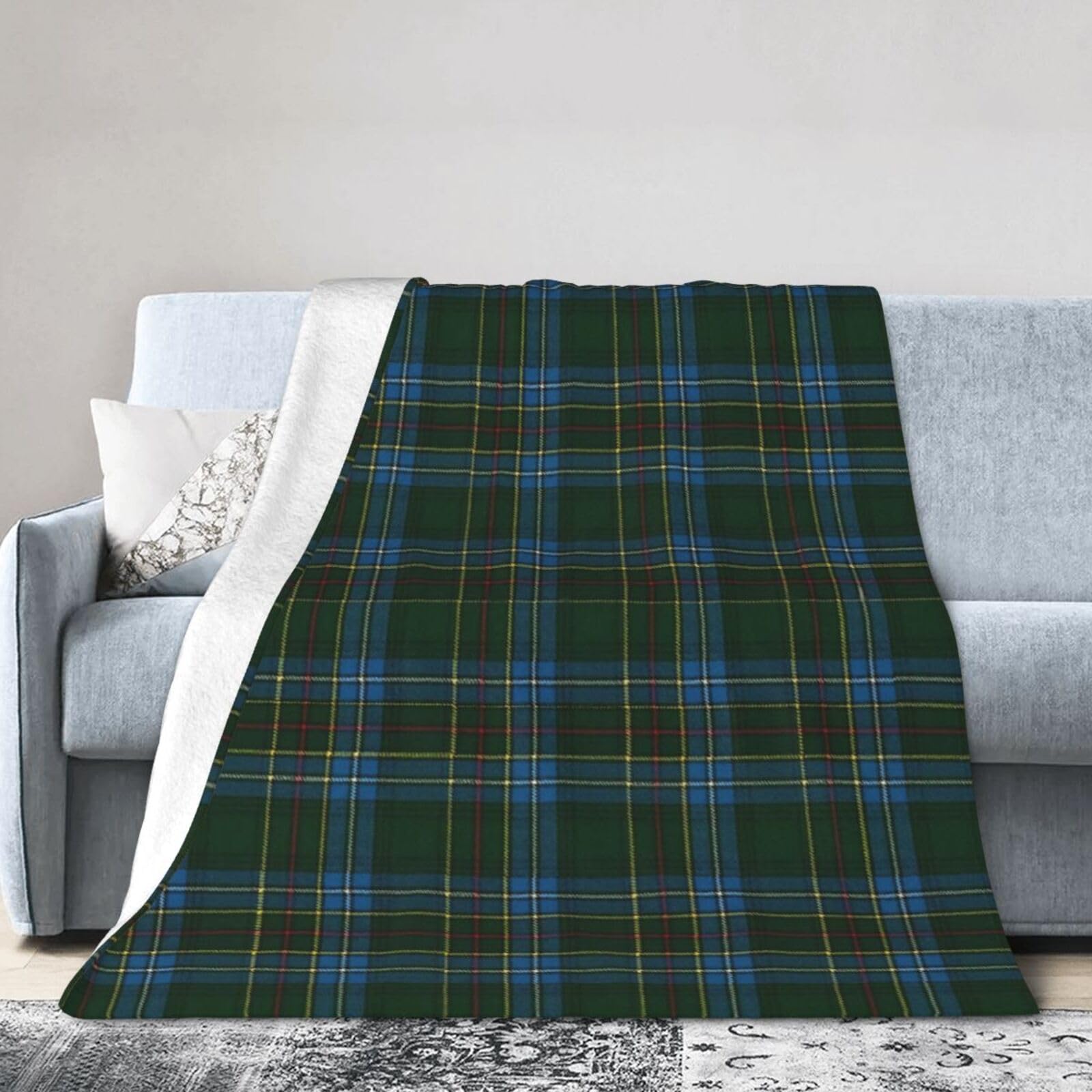 ERTDFXCV Cockburn Original Scottish Tartan Blanket 50"x40"
