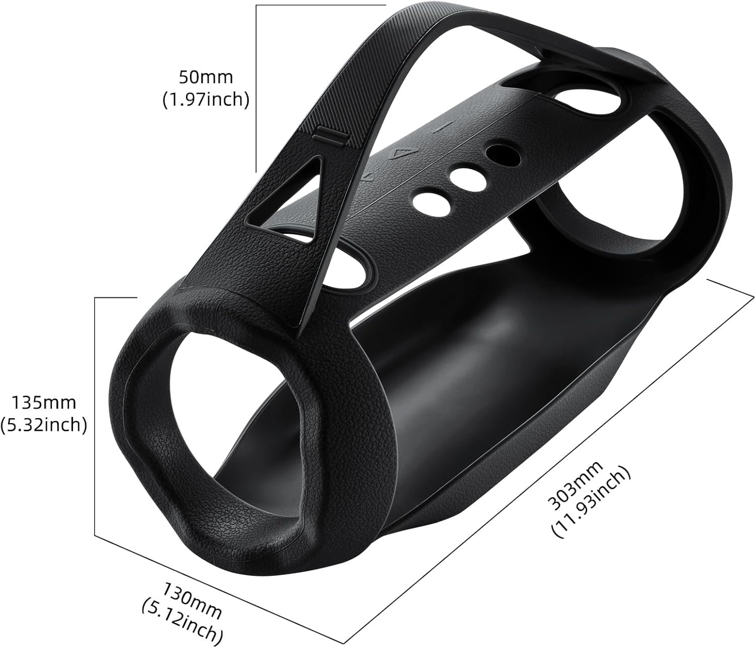 Case w/Handle Strap for JBL Xtreme 4 Portable Bluetooth Speaker,Carrying Silicone Cover Travel Accessories Compatible with JBL Xtreme 4(Black) - Image 6