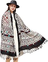 Vista 115 de DANA XU Manta de pashmina extragrande 100% de lana merina, bufanda de viaje, bufanda de cachemira para mujer, otoño e invierno, chal de gran