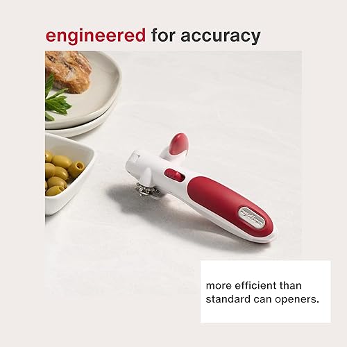 Vista 5 de Zyliss Lock N' Lift - Abrelatas manual con imán elevador de tapa, color rojo