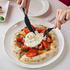 Party Bargains Disposable Cutlery set, Onyx Design, 360 Pieces: 180 Forks, 120 Spoons, 60 Knives