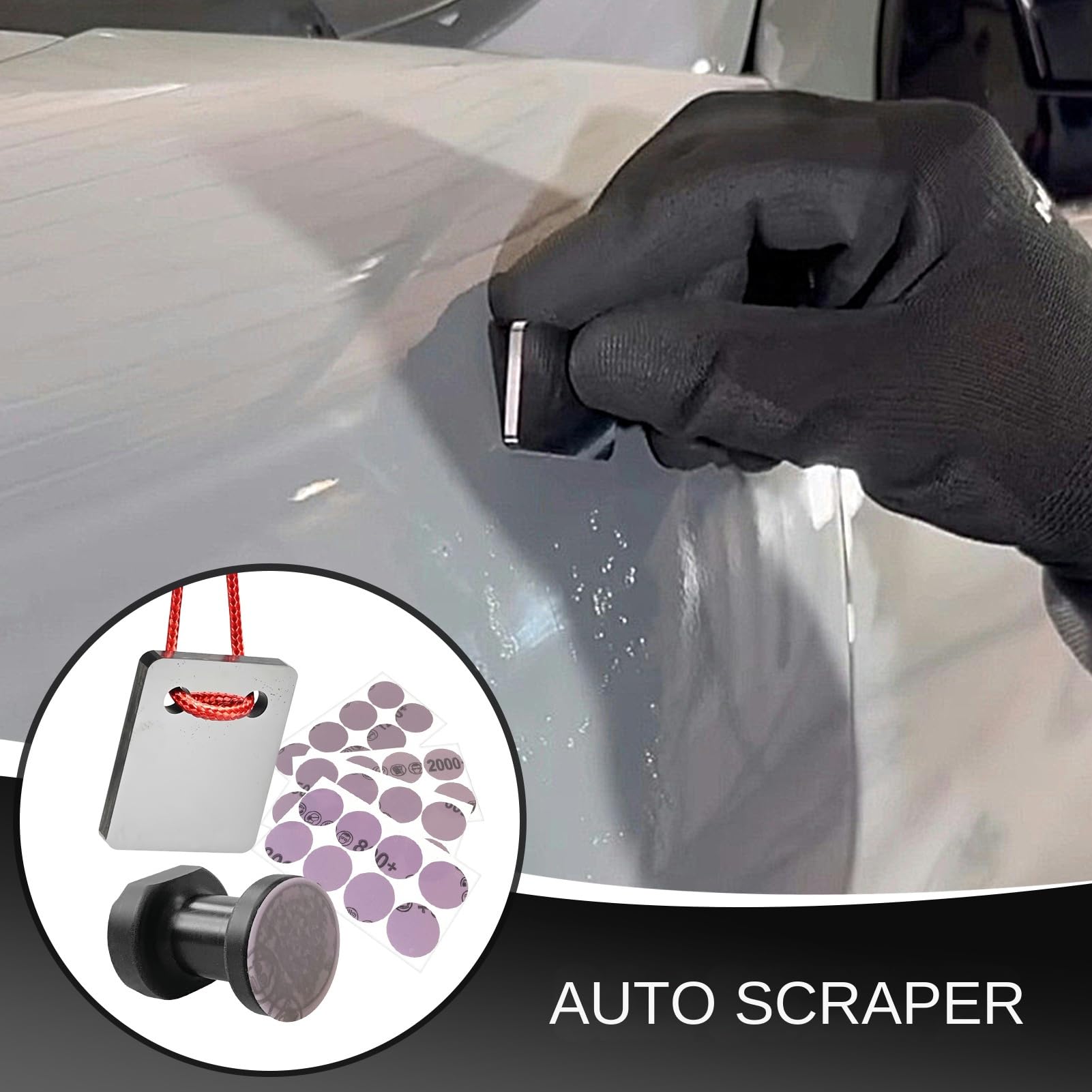 Raspador De Reparación De Puntos De Pulido De Coche Herramienta Para Quitar | Herramienta para Quitar Goteos de Pintura del Coche para Detallistas,