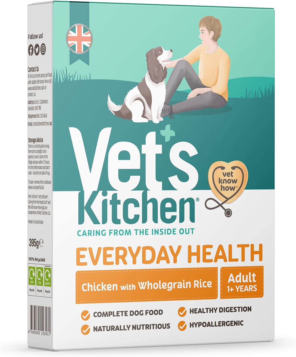 Vet's Kitchen Grain Free Dry Dog Food Pork & Potato, 6 kg Amazon.co