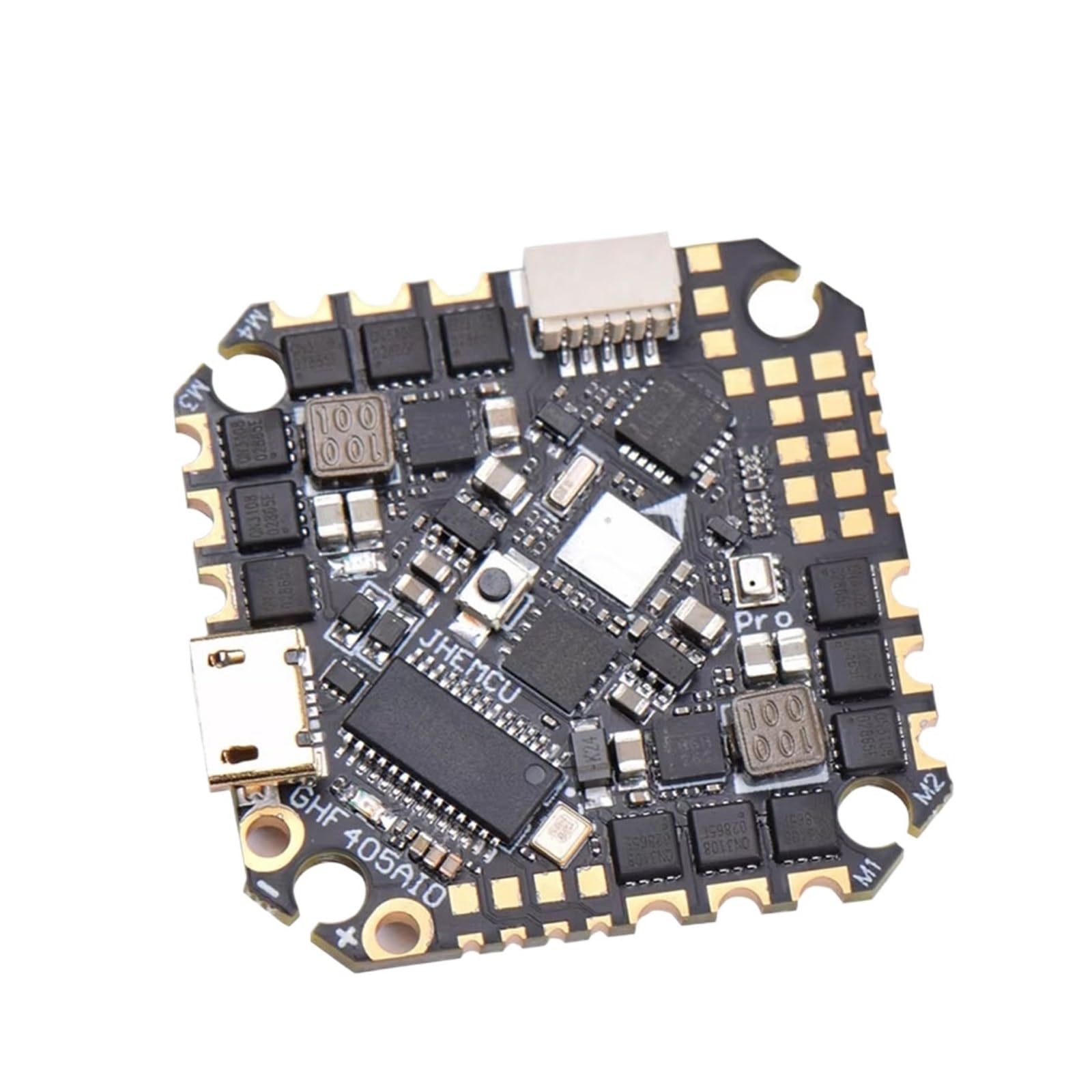 AIO Flight Controller ESC, GHF405AIO-HD 40A F405 2-6S | OSD Dshot600 für Toothpick Racing-Drohne, 33x33mm, Verbundmaterial