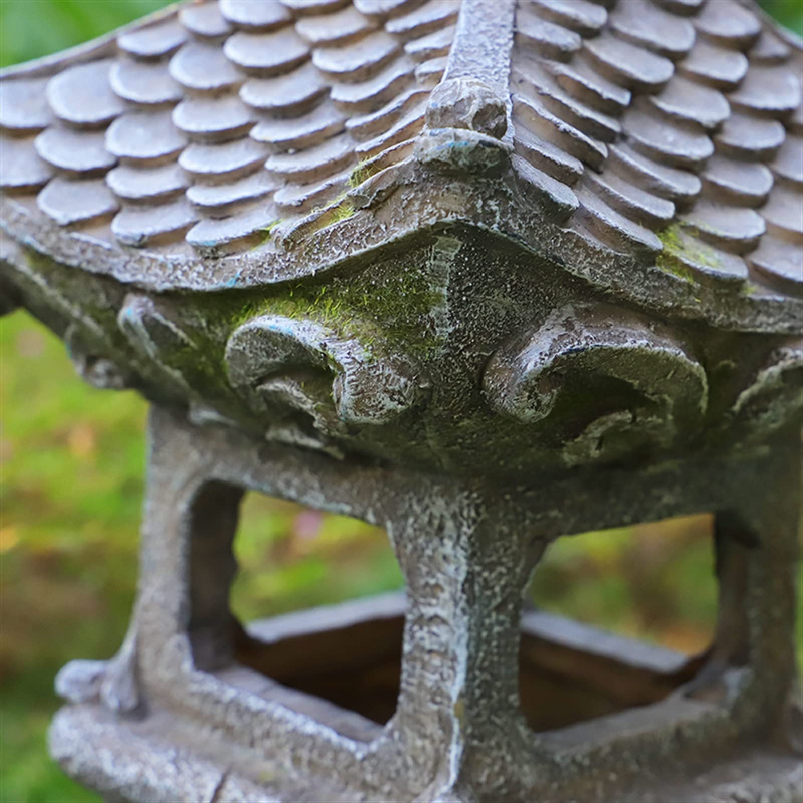 Estatua de jardín con luz LED Estilo Pagoda Zen Solar para Exteriores, lámpara Japonesa para decoración de Jardines y Casas, Luces de jardín Zen para Exteriores