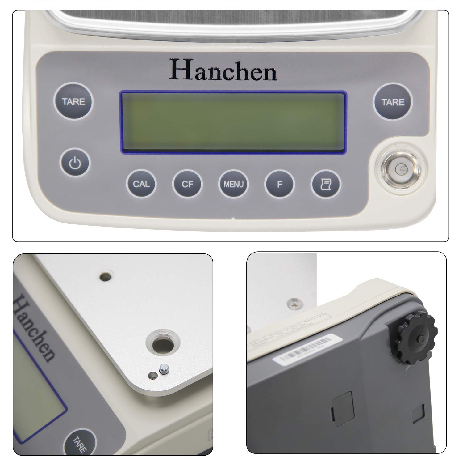 Hanchen Balanza Analítica de Precisión 0.01g Digital Báscula Científica para Laboratorio/Joyería/Farmacias (4200g/0.01g)