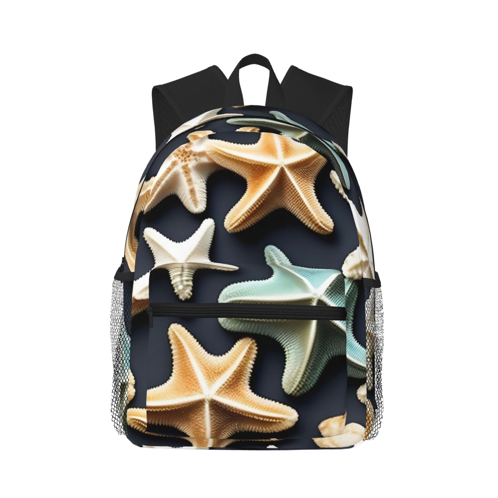 Mochila de viaje cómodo unisex con estampado de conchas de mar 8