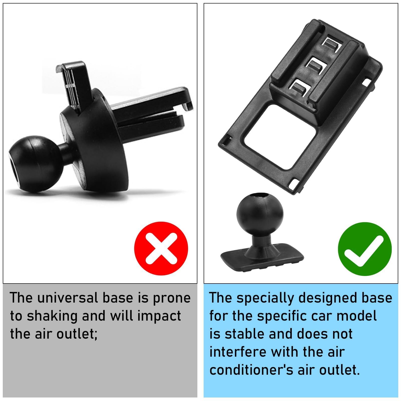 TTCR-II Custom Fits Base de Support de Téléphone de Voiture Compatible avec VW Golf 7 2014-2020, Support de Smartphone de Voiture Réglable Rotatif à 360° Golf 7 Accessoire