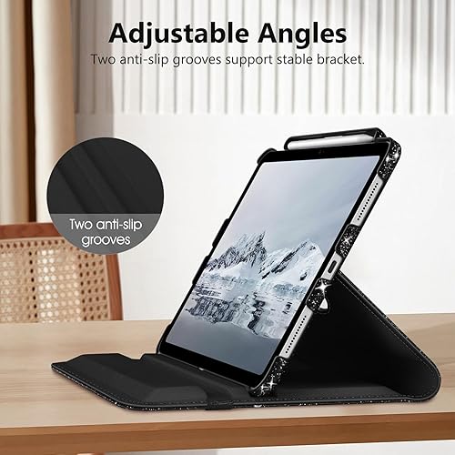 Vista 93 de Fintie Funda giratoria para iPad (A16) de 11ª generación de 11 pulgadas (2025), iPad de 10.9 pulgadas (2022) – [Soporte para lápiz integrado] Funda