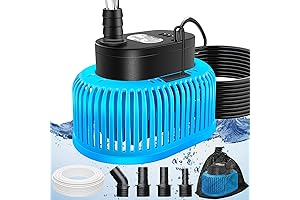 Pool Cover Water Removal Pump - Submersible Pump for Quick Removal of Pool Cover Water