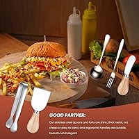 Vista 6 de Accesorios para tabla de charcutería, juego de cuchillos esparcidores, cuchillo esparcidor de mantequilla de queso, utensilios de charcutería