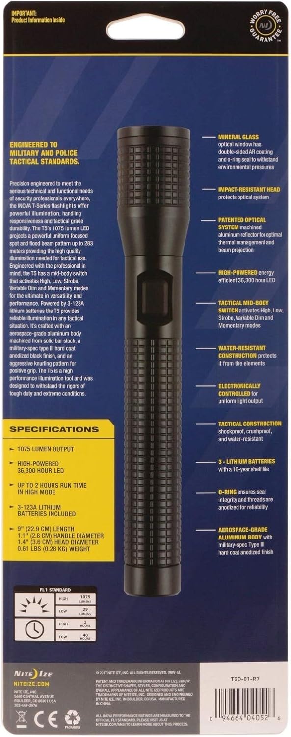 Nite Ize Inova T5 Flashlight - Black