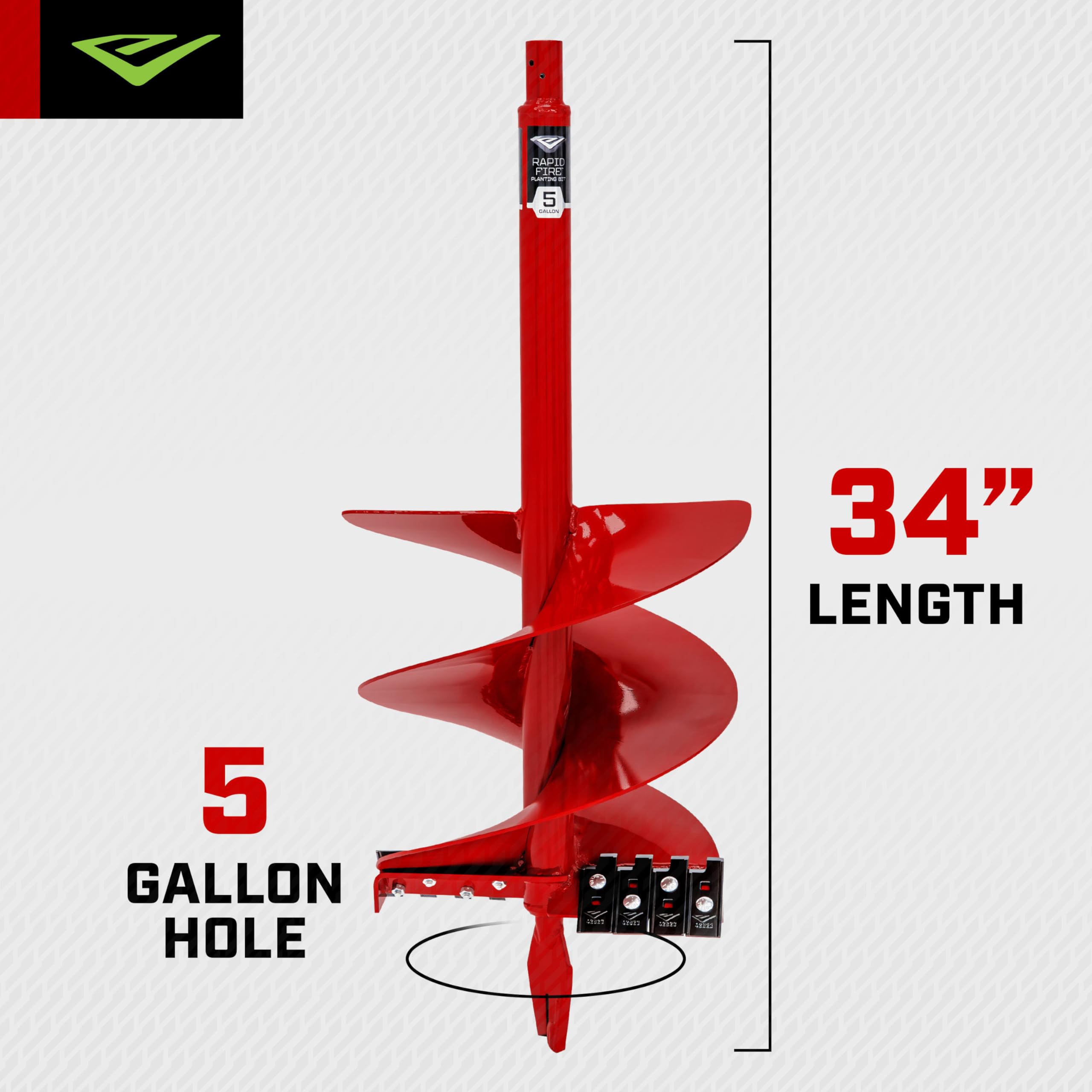 Amazon.com : Earthquake 42540 Rapid Fire Planting Auger, 5 Gallon