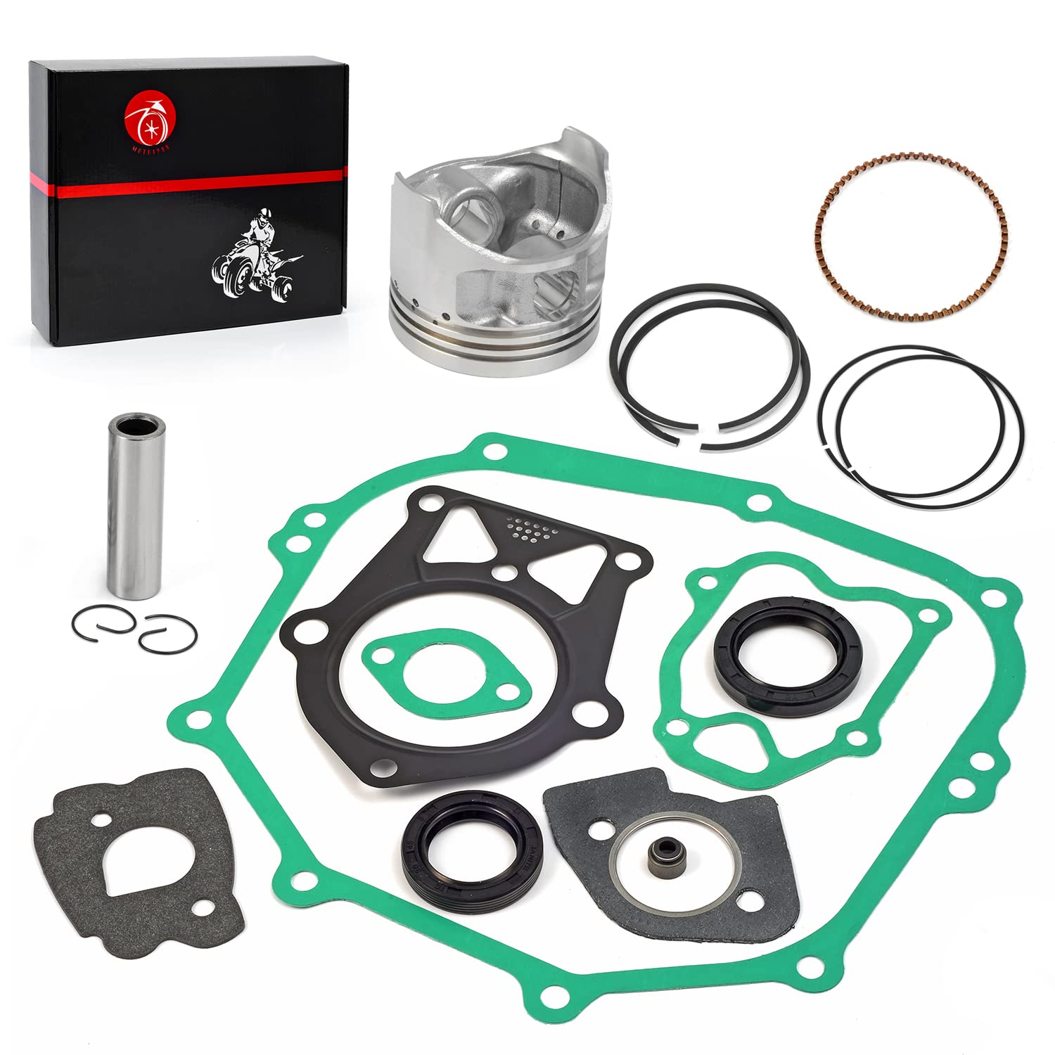 Engine Gasket Rebuild Kit STD Piston & Ring Seal Compatible with Yamaha Golf Cart G14 1995 1996 JN5-11631-00-96 JN5-11610-00-00