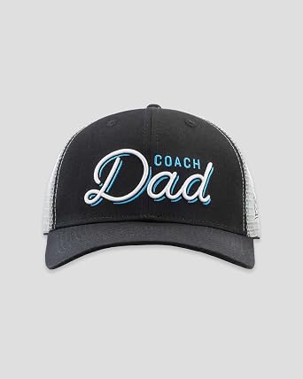 Baseballism Coach Dad Baseball Dad Snapback Trucker Cap Black