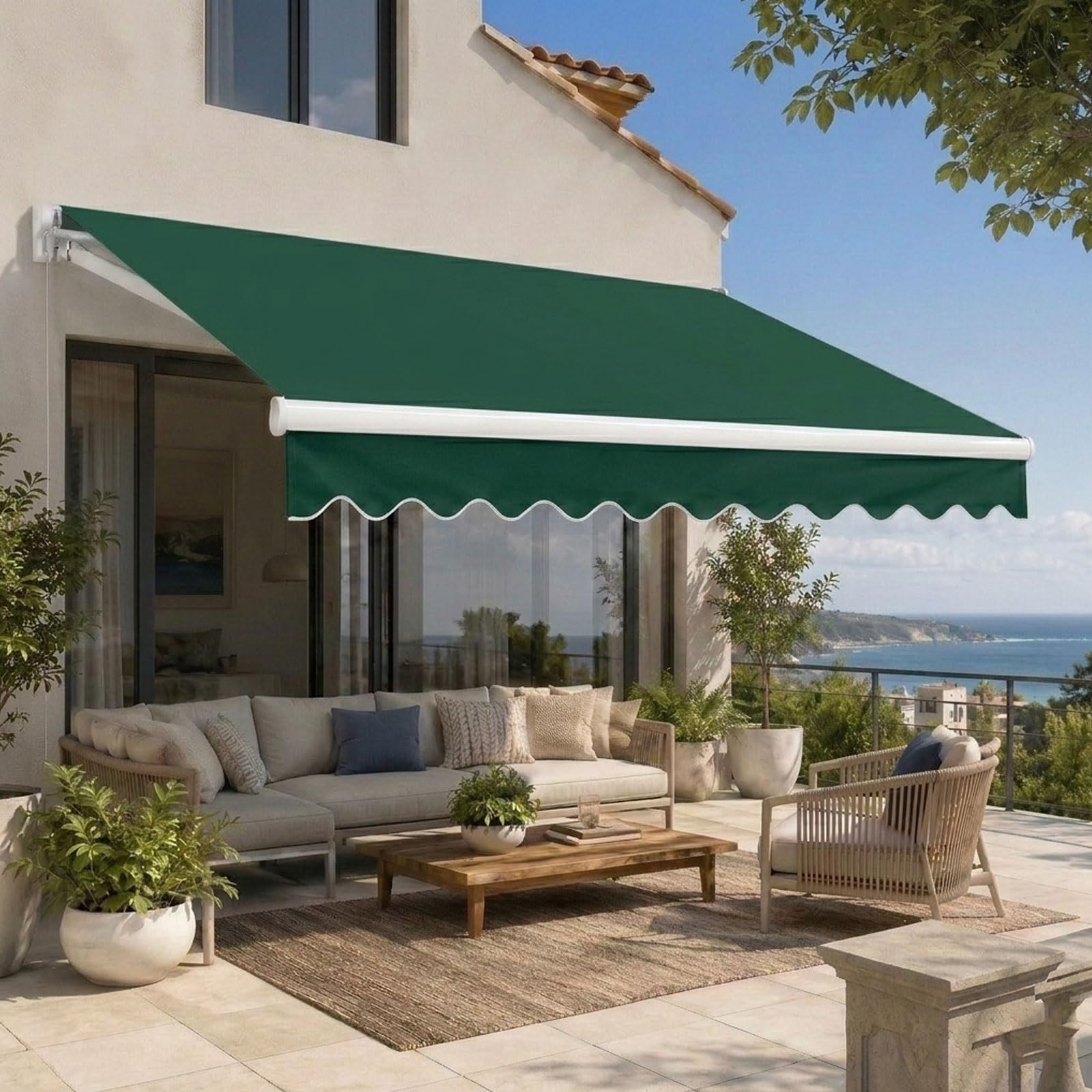 Tela para toldo retráctil exterior impermeable que renueva tu terraza