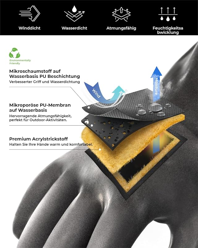 toolant Balaena Vízálló Téli Kesztyű Unisex XL