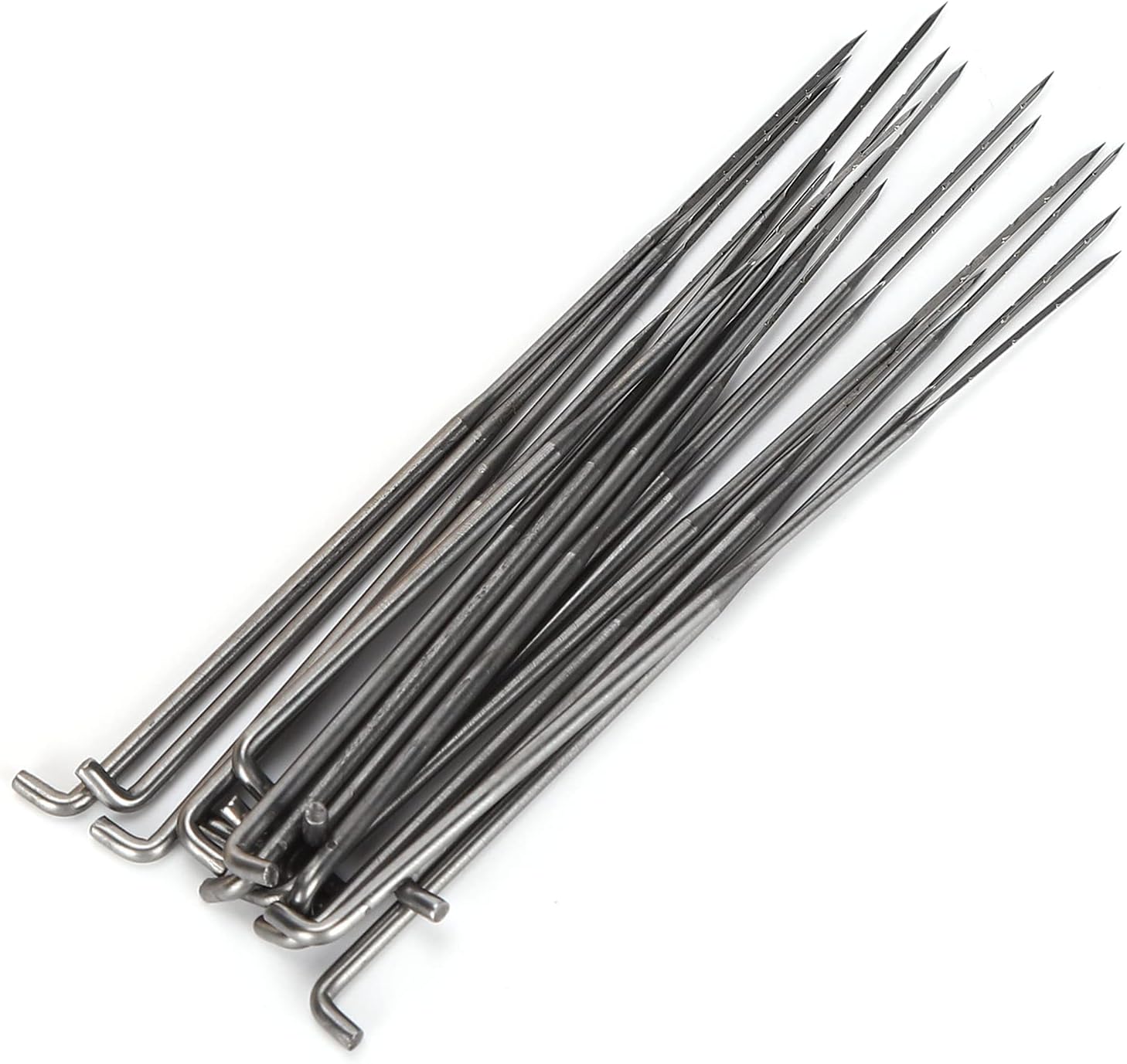 Zerodis Russian Poke Poke Sets Metal Needle Set with Wooden Handle for Craft Wool Felting Tool Kit