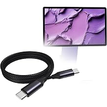 BoxWave Cable Compatible with SOTSU FlipAction Touch 14 in - DirectSync PD Cable 3ft - USB-C to USB-C 100W, Type C Braided Charge and Fast Sync - Jet Black