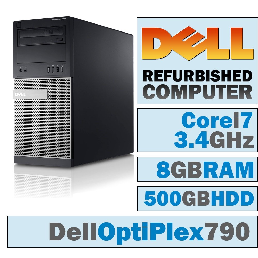 Amazon.com: Dell OptiPlex 790 MT/Core i7-2600 @ 3.4 GHz/8GB DDR3