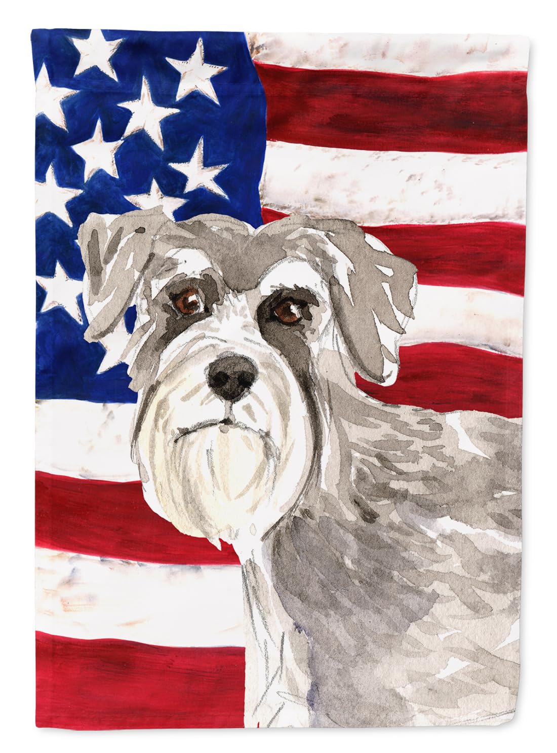 Drapeau de jardin Schnauzer USA patriotic multicolore Caroline's Treasures extérieur