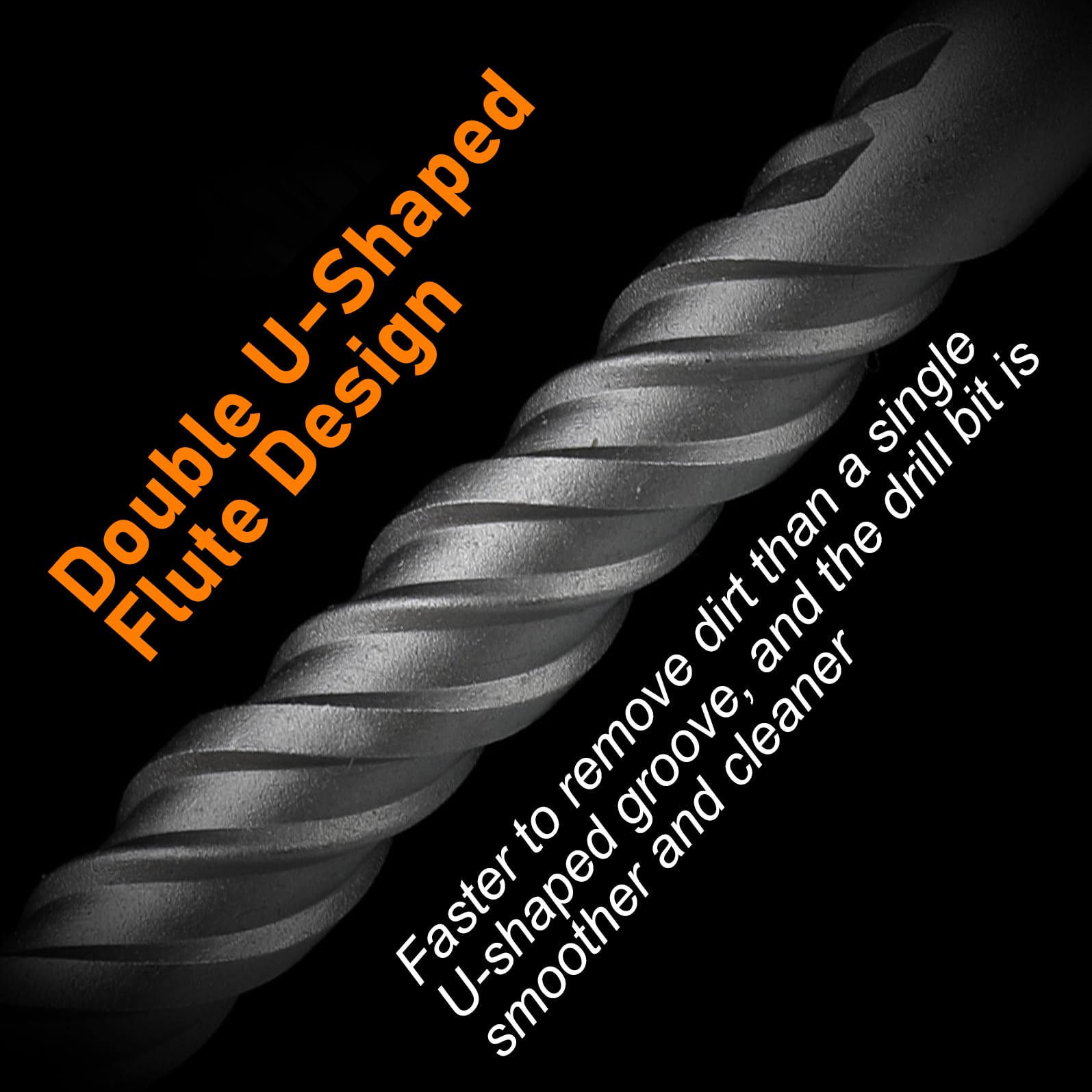 SDS Plus Drill Bits - 5PC Set for Concrete & Stone -3 SDS Plus Drill Bits - 5PC Set for Concrete & Stone -3