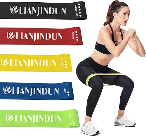 5 bandas de resistencia en bucle, bandas de ejercicio para mujeres y hombres, mini bandas de ejercicio para entrenamiento, bandas de entrenamiento