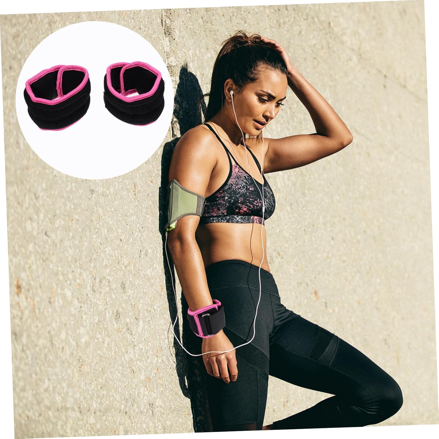 2pcs Weight-bearing Leg Bands Ankle Weights for Boys and Girls Fitness Leg Straps Reflective Strips Small Easy to Carry