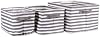 DII Cabana Stripe Laundry Collection, Waterproof Hamper, Assorted Rectangle, Gray, 3 Piece