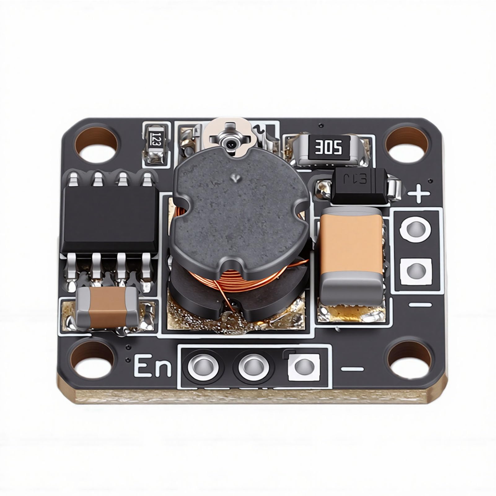 Fafeicy Convertitore di Tensione Step-up, Modulo Boost CC da Ingresso 3,6-20 V a Uscita 120-300 V, Compatto con Pin di Abilitazione per Progetti Nixie Tube e HV