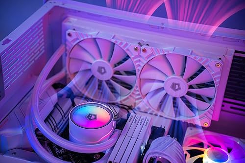 Miniatura 5 de ID-COOLING ZOOMFLOW 280 XT LITE - Enfriador de agua para CPU de 11.024 in, ventilador PWM dual de 5.512 in, enfriador AIO ajustable ARGB, compatible