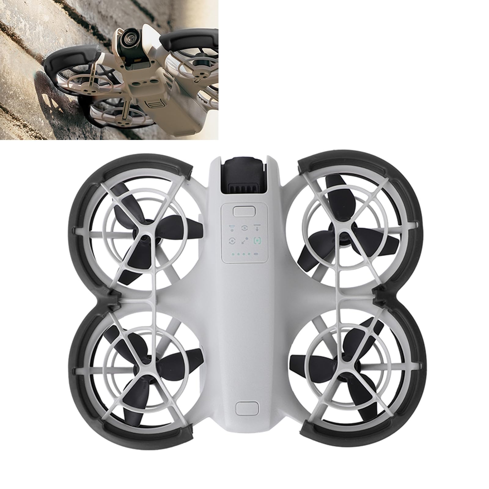 Propeller Protective Guard Bumper Ring for DJI NEO Drone Propeller Guard Anti-Collision Anti-Scratch Protection Ring (Black) - Image 3